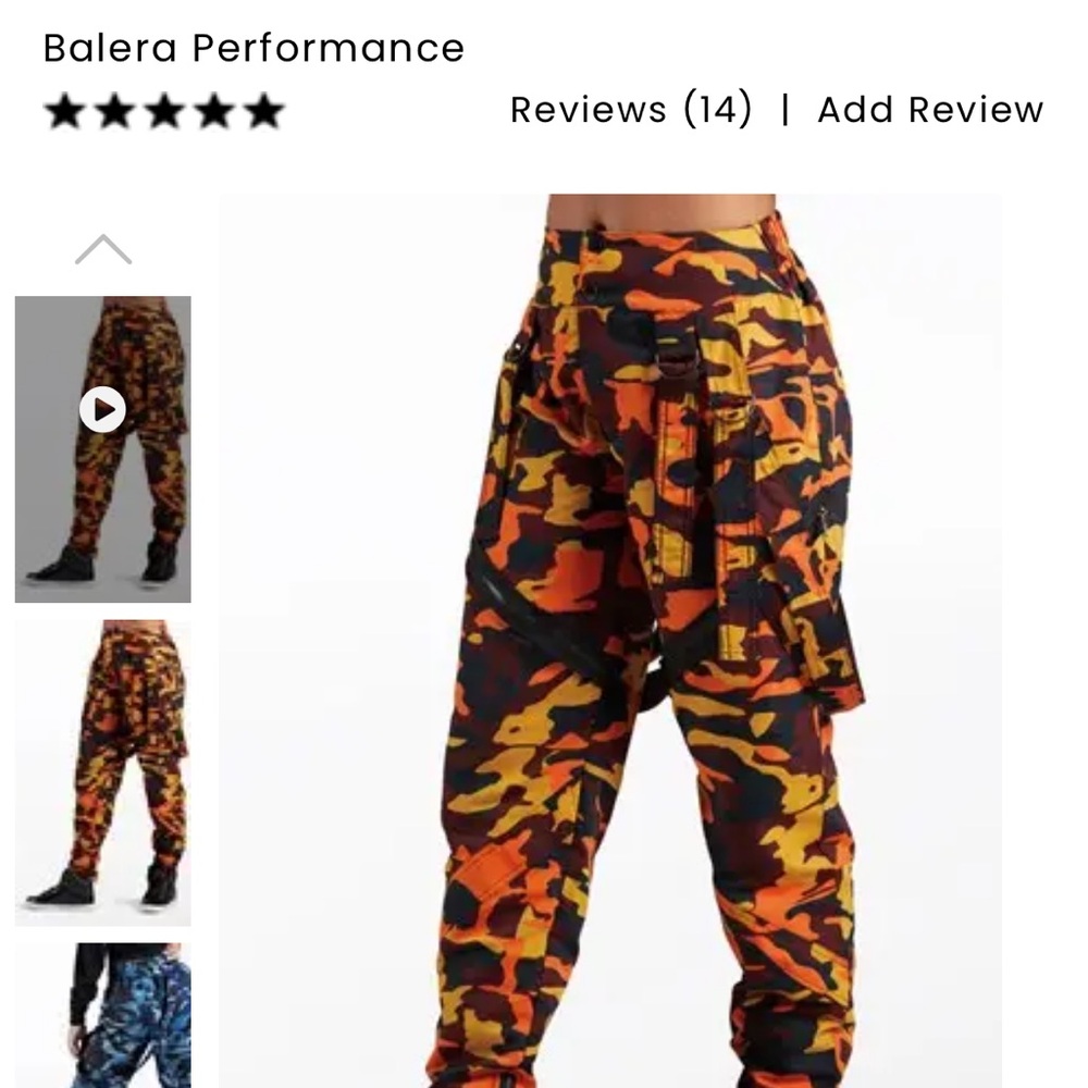 Camouflage Cargo Pants dance costume